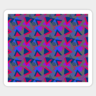 Vibrant Abstract Triangle Pattern Sticker